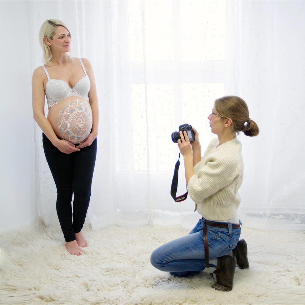 Babybauchbemalung Fotoshooting